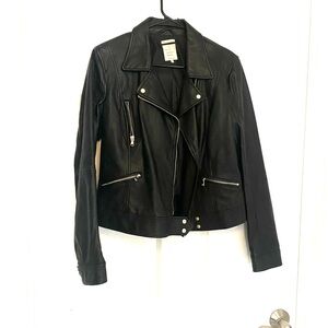 Zara faux Black biker Jacket